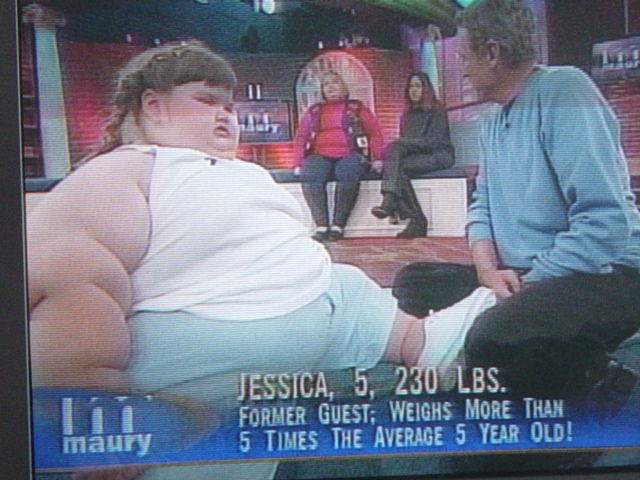 ESSICA, 5, 230 LBS. FORMER GUEST: WEIGHS MORE THAN 5 TIMES THE AVERAGE 5 YEAR OLD! maury