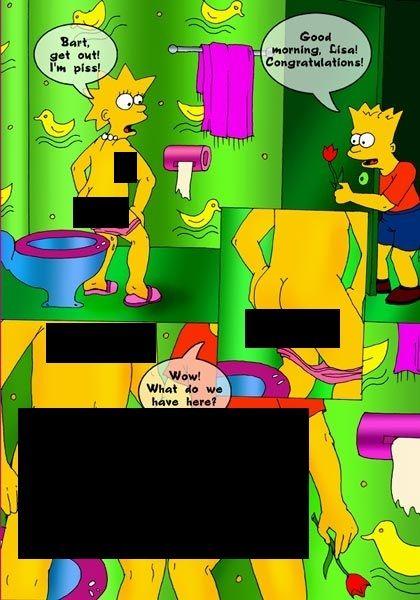 Pee Porn Comic - Bart, Get Out! I'm Piss! | Know Your Meme