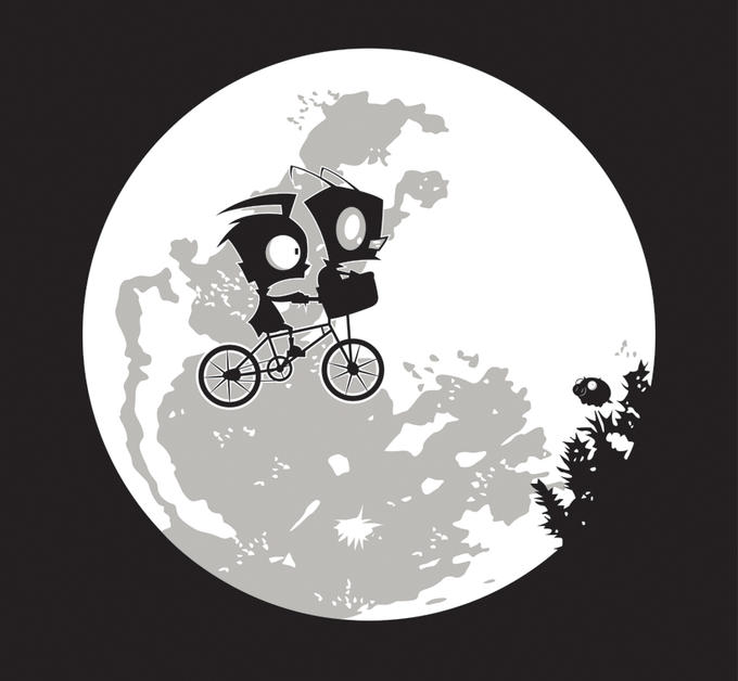 Created by "HoboRobo":http://www.hoborobo.co.uk/about.html via "DeviantART":http://alsnow.deviantart.com/art/Dib-and-the-E-T-T-shirt-Design-277445437