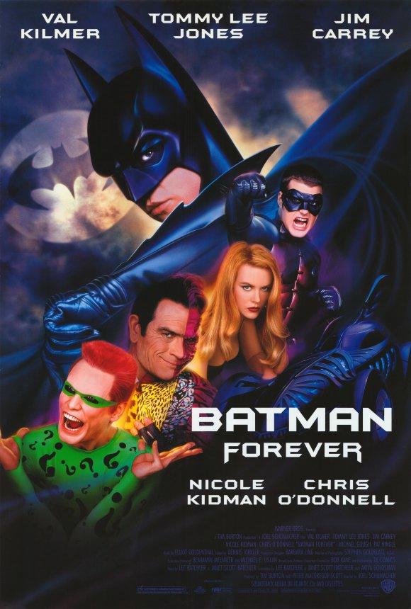 VAL KILMER TOMMY LEE JONES JIM CARREY BATMAN FOREVER 2 NICOLE KIDMAN O'DONNELL CHRIS