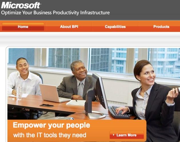 Microsoft Optimize Your Business Productivity Infrastructure Home About BPI Capabilities Products Empower your people with the IT tools they need Learn More