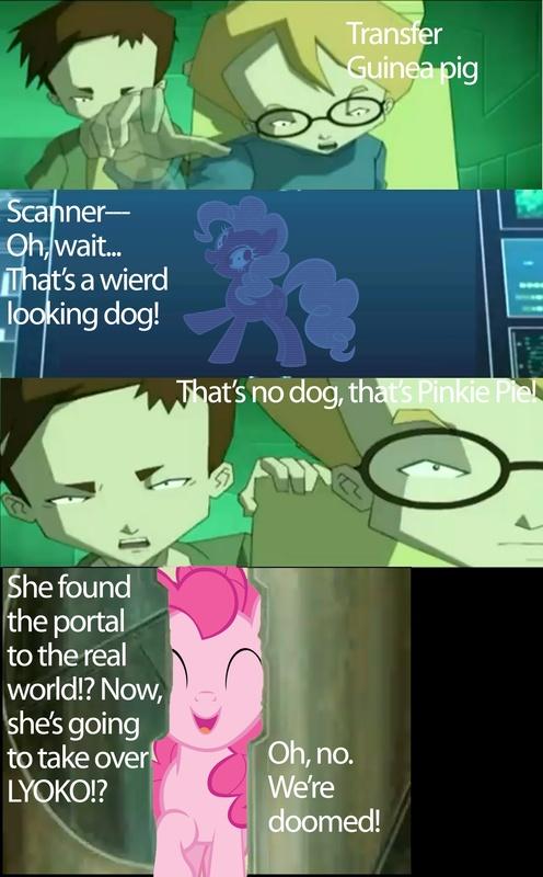 Transfer uinea pig Scanner h wait. Thats a wierd looking dog! jhat's no dog, th in he found the portal to the real world!? Now shes going to take over LYOKO!? Oh, no. We're doomed