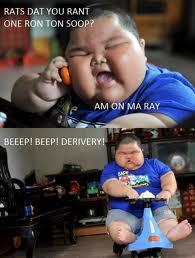 RATS DAT YOU ONE RON TON SOOP? e AM ON MA RA EEEPI BEEP! DERIVERY