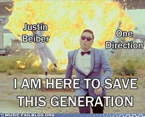 Justin Beiber One Directior IAM HERE TO SAVE THIS GENERATION MUSIC FAILBLOG.ORG