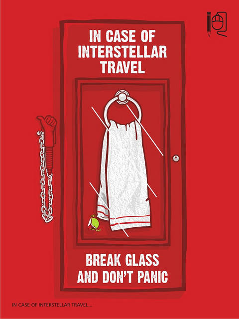 IN CASE OF INTERSTELLAR TRAVEL 0 BREAK GLASS AND DON'T PANIC IN CASE OF INTERSTELLAR TRAVEL.