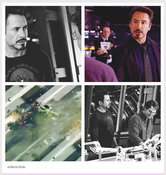 tony stark and bruce banner science bros