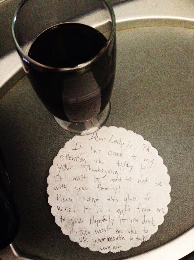 Lady in 7A t has cane to attention that today 7 he Twust tren h