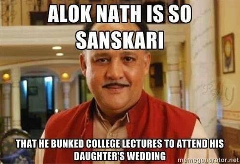 ALOK NATH IS SO SANSKAR THAT HE BUNKED COLLEGE LECTURES TO ATTEND HIS DAUGHTER'S WEDDING tor.net