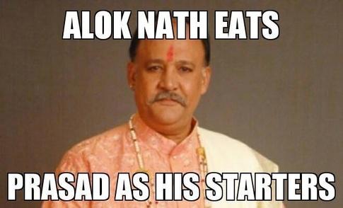 ALOK NATH EATS PRASAD AS HIS STARTERS