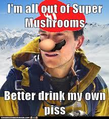 I'm all out of Sume Musirooms Better drink my owI DiSS