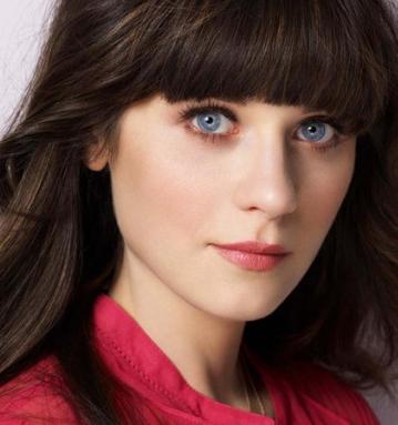 zooey deschanel natural hair color