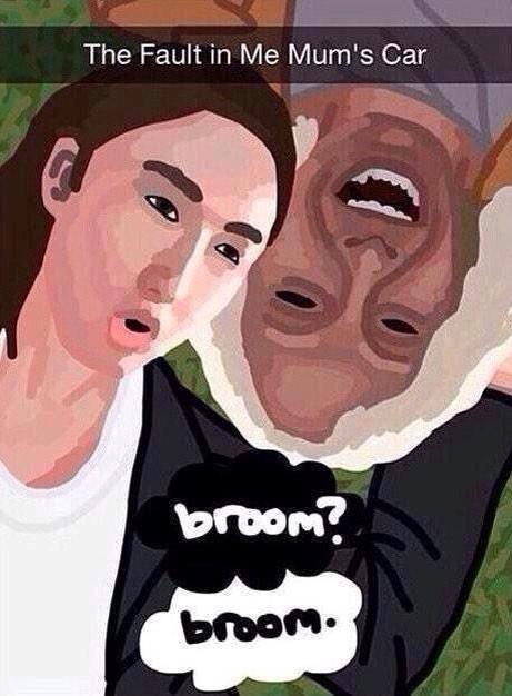 The Fault in Me Mum's Car broom? broo