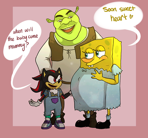 Shrek x Shadow | Mpreg / Male Pregnancy | Know Your Meme