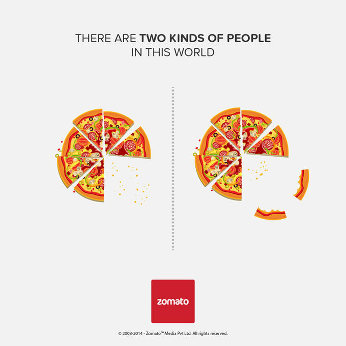 THERE ARE TWO KINDS OF PEOPLE IN THIS WORLD zomato © 2008-2014-Zomato" Media Pvt Ltd. All rights reserved