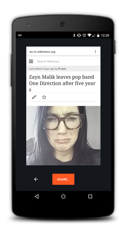 ao en.m.wikinews.org Search Wikinews Last edited 4 days ago by Pi zero Zayn Malik leaves pop band One Direction after five year SHARE...