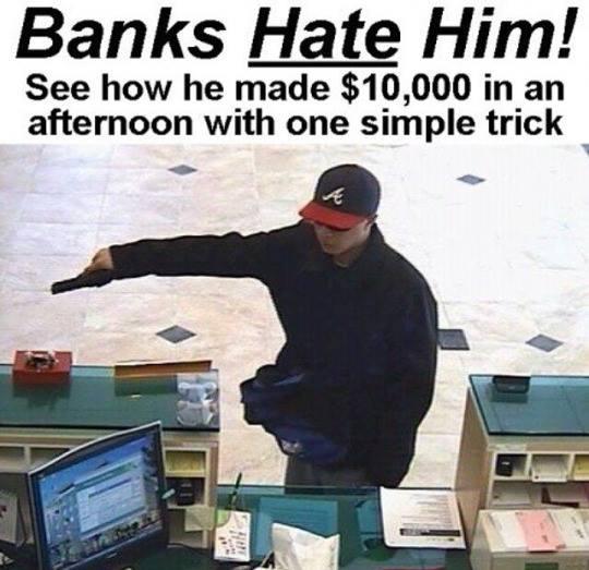 Banks Hate Him! See how he made $10,000 in an afternoon with one simple trick