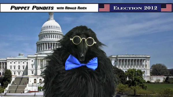 PUPPET PUNDITS wm RONALD RAVEN ELECTION 2012