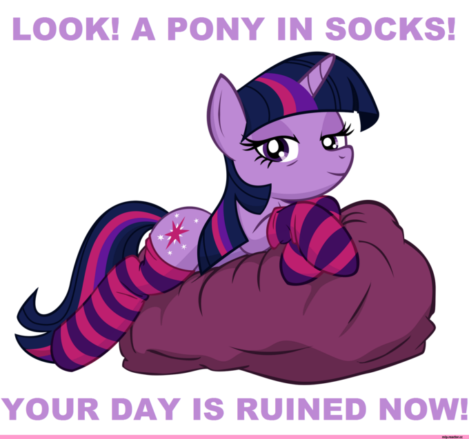 LOOK! A PONY IN soCKS! YOUR DAY IS RUINED NOW! mlp.reactor.cc