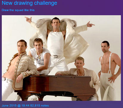 New drawing challenge Draw the squad like this June 201519:44 62,815 notes