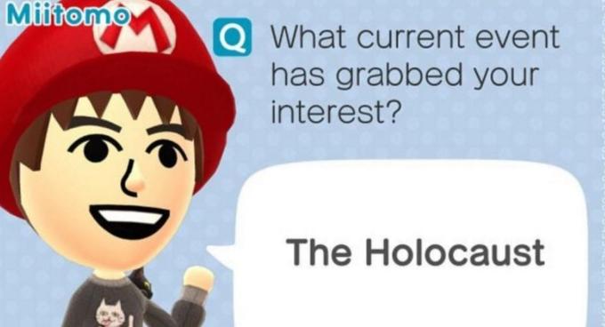 0 What current event has grabbed your interest? The Holocaust