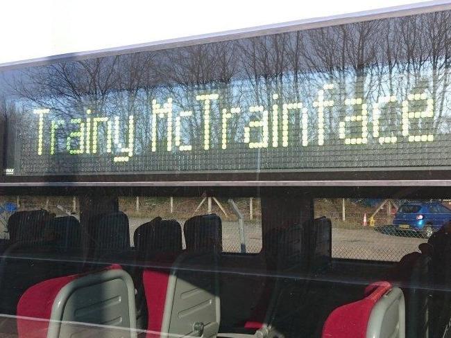 A British railway service train from Portsmouth to Waterloo