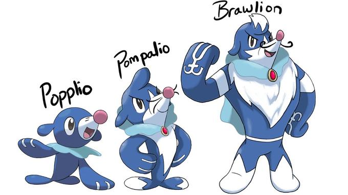 Popplio Evolution Line | Fakemon | Know Your Meme
