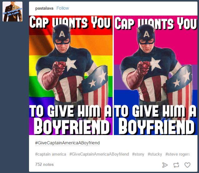 pastalava Follow a plan TO GIVE HIM ATO GIVE HIM BOYFRIEND BOYFRIEND #GiveCaptainAmericaABoyfriend #captain america #GiveCaptainAmericaABoyfriend #stony #stucky #steve rogers 752 notes