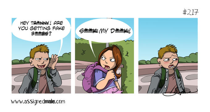 "Tweet":https://twitter.com/AssignedMale/status/733864754628825088

(note that i uploaded the version from the Assigned Male website, as this one also censores the word b**bs while the twitter one does not)