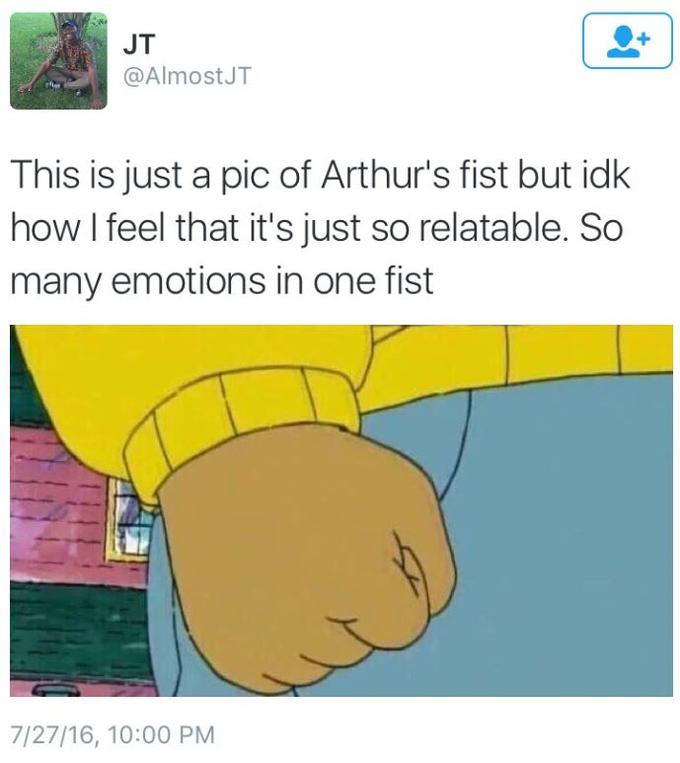 Left Handed Arthur Meme