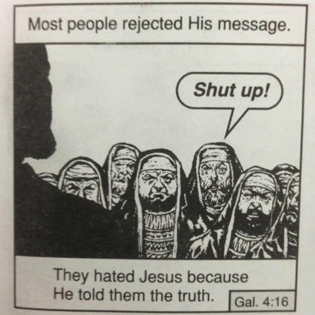 &quot;Most people rejected his message&quot; meme template from a Chick Tract