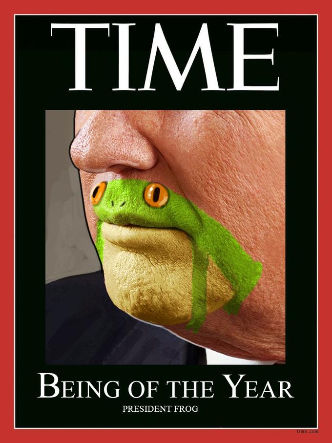 TIME BEING OF THE YEAR PRESIDENT FROG me.com