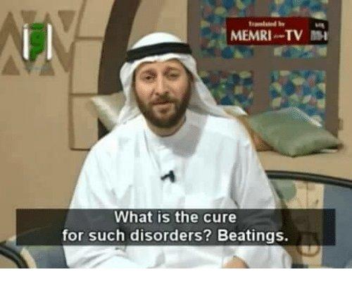 MEMRITV What is the cure for such disorders? Beatings.