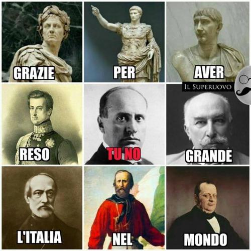 GRAZIE PERAVER IL SUPERUOVO RESO TUNO GRANDE L'ITALIA NEL MONDO