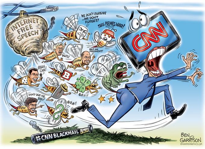 WE DON'T FORGIVE WE DON'T FORGET! FREE MAG NOT AN ARGUMENT! DOLTS! STEFAN KEK ASs! BRO! # CNN BLACKMAIL BEN GARRISON ⓒGRRRGRAPHICS.COM