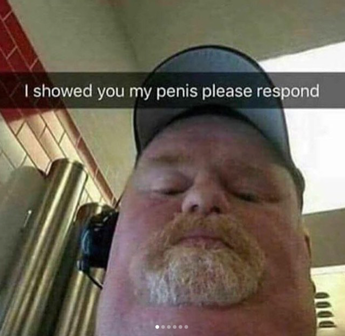 I showed you my penis please respond