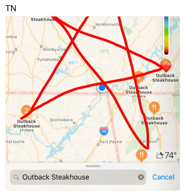 TN Steakhou McMinnvill mbia Shelbyville urg Tullahoma Outback Steakhouse Stea house Nati utback Seakhouse Scottsboro Outback Steakhouse +1 more 59 Hartselle Fort Payne Outback Steakhouse Cancel