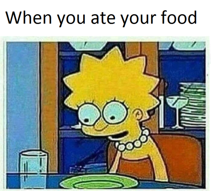 Lisa Simpson s Dinner Know Your Meme