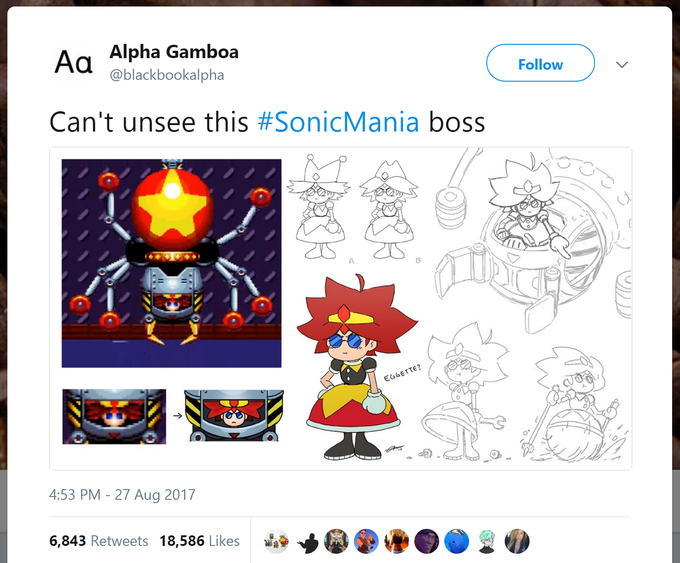 Screenshot of the original post of Eggette.