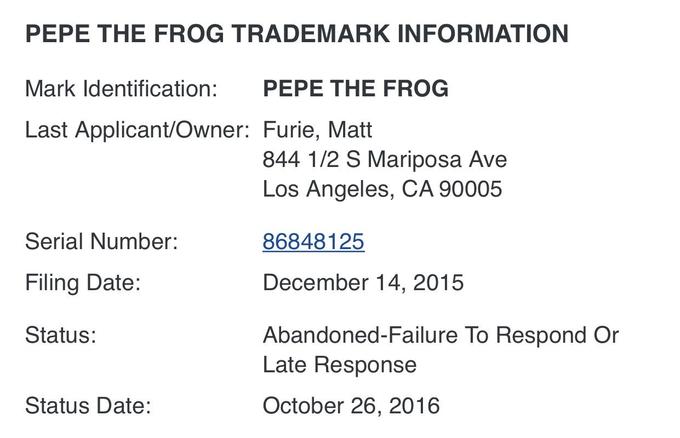 "Justia page":https://trademarks.justia.com/868/48/pepe-the-86848125.html