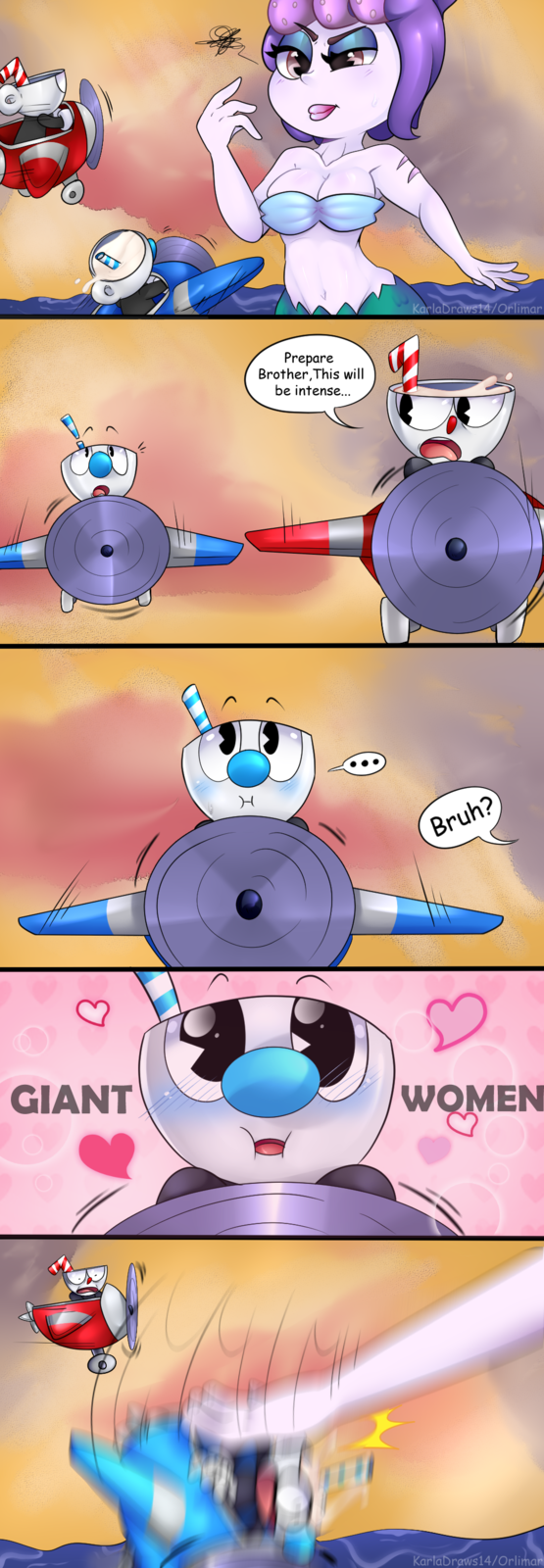 Artist note:
When i shipp a little cup with a giant mermaid
- I´m fine *dieinside*
A comic of Cuphead, enjoy!  !https://orig00.deviantart.net/238b/f/2014/128/a/a/excited_happy_by_addmedia-d76382o.gif!