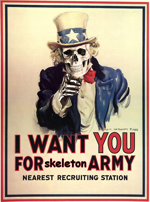 I WANT YOU FOR ARMY skeletorn NEAREST RECRUITING STATION