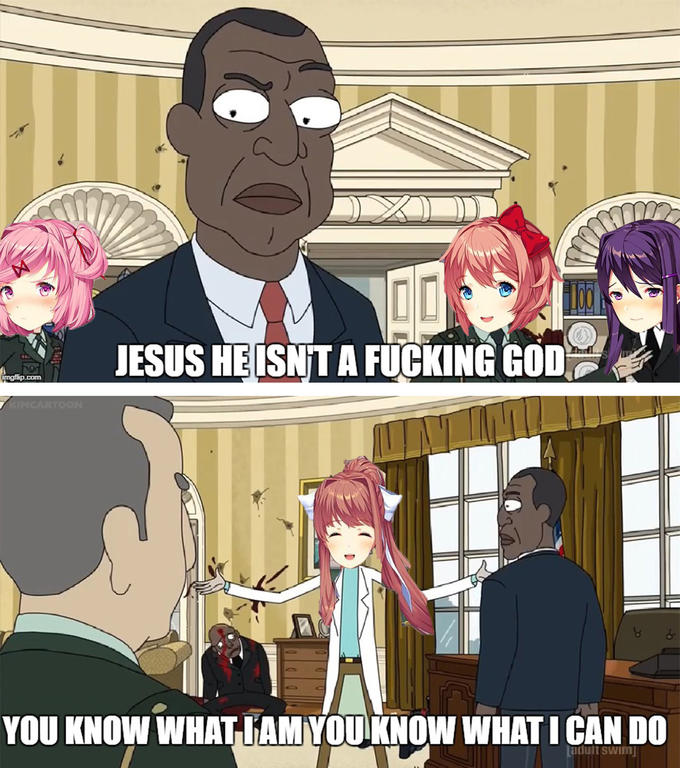 ulm JESUS HEISNTA F------ GOD YOU KNOW WHATIAM YOUKNOW WHAT I CAN DO aduit swimj
