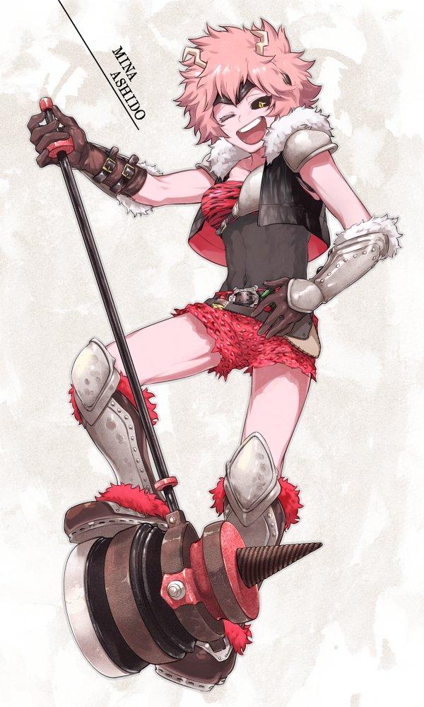 芦戸ちゃんの人気投票捏造衣装 色々資料参考にしたので大目にみてください My Hero Academia Know Your Meme
