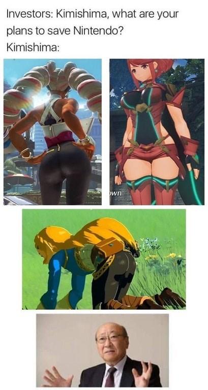 Investors: Kimishima, what are your plans to save Nintendo? Kimishima: