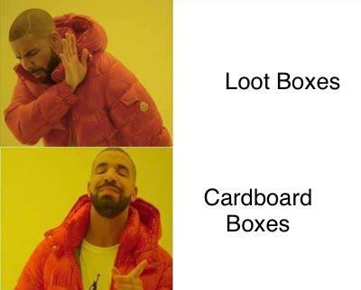 Loot Boxes Cardboard Boxes