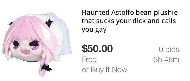 haunted astolfo bean plushie buy