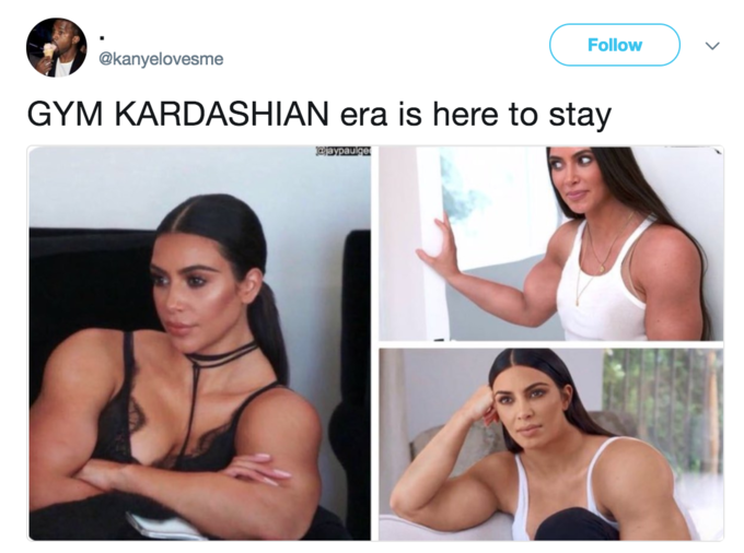 Follow @kanyelovesme GYM KARDASHIAN era is here to stay 回 aypaul