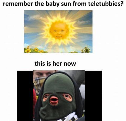 remember the baby sun from teletubbies? this is her now