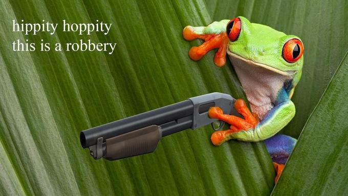 ippity hoppity this is a robbery