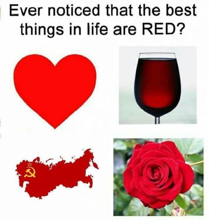 Ever noticed that the best things in life are RED?